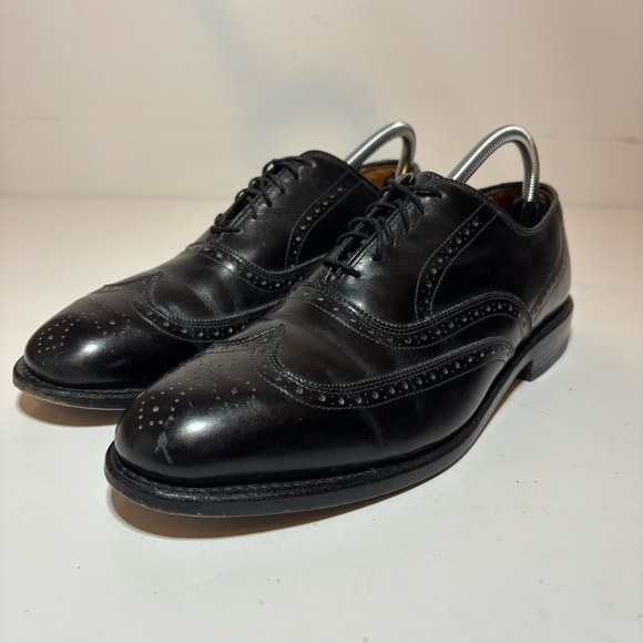 Allen Edmonds Chester 1903 Black Leather Wingtip Brogue Oxford Dress Shoes 9.5 B - Picture 1 of 11